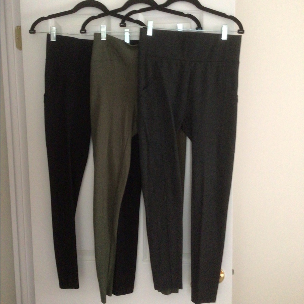 BUNDLE OF “3” HIGH WAIST LEGGING PANT- LOU & GREY AND ZAC& RACHEL— SIZE SMALL